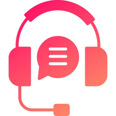 Bir sohbet simgesinin vektör illüstrasyonu