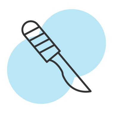 Boya fırçası simgesi soyut bir grupta izole edildi