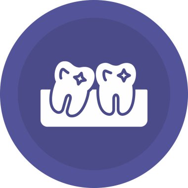 Diş. Web simgesi basit illüstrasyon