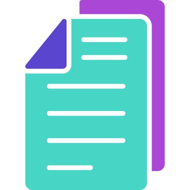 kağıt belge vektör simgesi modern basit tasarım