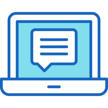 chat web icon simple illustration