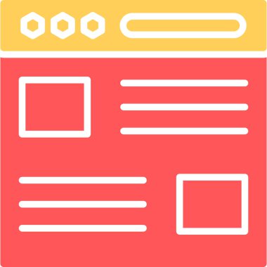 Web sitesi web sayfası simgesi