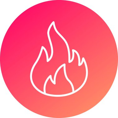 Ateş simgesinin vektör illüstrasyonu