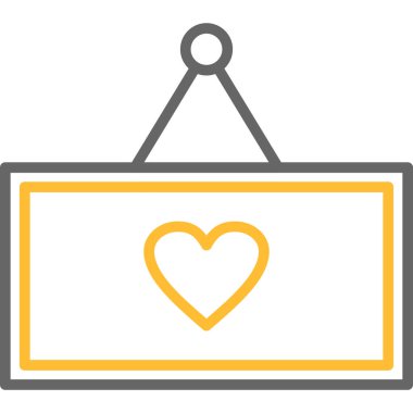 Oklu kalp. Web simgesi basit illüstrasyon