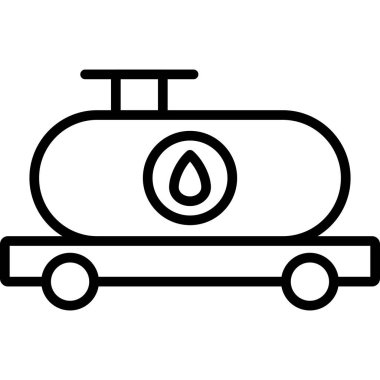 Benzin deposu ikonu. Beyaz arkaplanda izole edilmiş web tasarımı için ana gaz tankı vektör simgesi