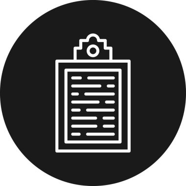 Belge simgesinin vektör illüstrasyonu