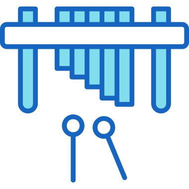 Sandalyenin modern bir simgesinin vektör illüstrasyonu