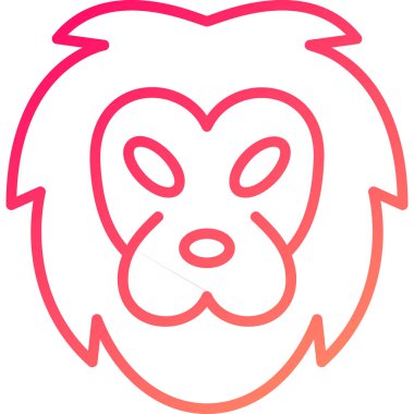 Köpek baş vektör simgesi