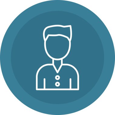 İnsan simgesinin vektör illüstrasyonu