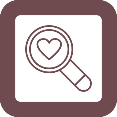 Kalp ikonu vektör illüstrasyonu