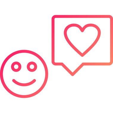 Sohbet simgesi, vektör çizimi