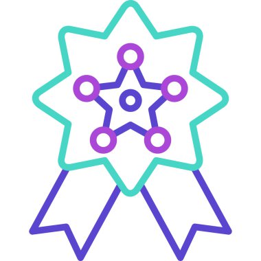 atom simgesi, vektör illüstrasyonu