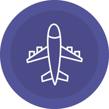 Uçak. Web simgesi basit illüstrasyon