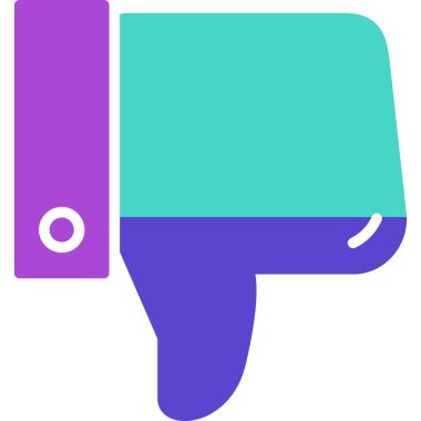 Bir el simgesinin vektör illüstrasyonu