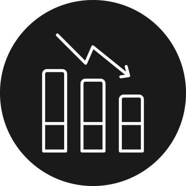 grafik simgesinin vektör illüstrasyonu
