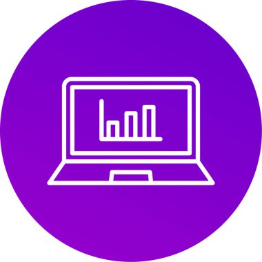 vektör lcd simgesi illüstrasyonu