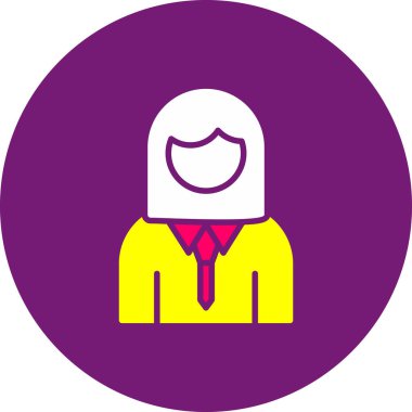 insan ve avatar simgesi, vektör illüstrasyonu