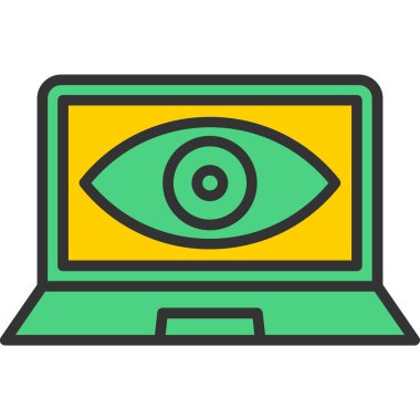 Göz simgesi vektör illüstrasyonu