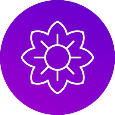 Vektör Çiçeği Simgesi illüstrasyonu