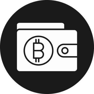bitcoin. Web simgesi basit illüstrasyon