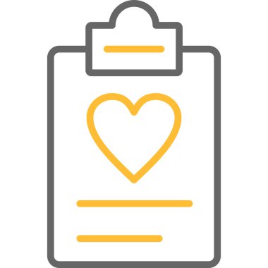 Kalp simgesi. Kalp vektör simgesi web için basit çizimi