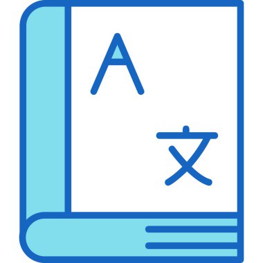 kitap web simgesi basit tasarım