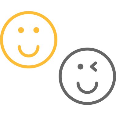 Gülümseyen vektör resimleme şablonu