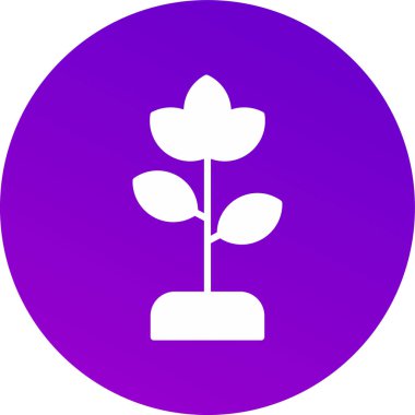 güzel çiçek sembolü vektör simgesi