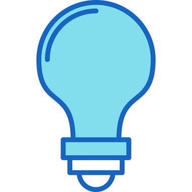 ampul ışığı vektörü ince çizgi simgesi