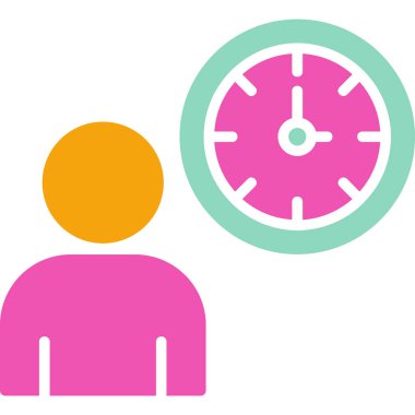 Bir insan simgesinin vektör illüstrasyonu