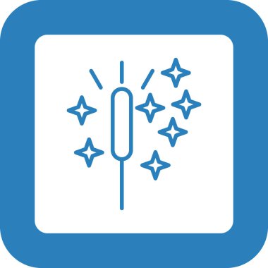 Havai fişek simgesi vektör çizimi