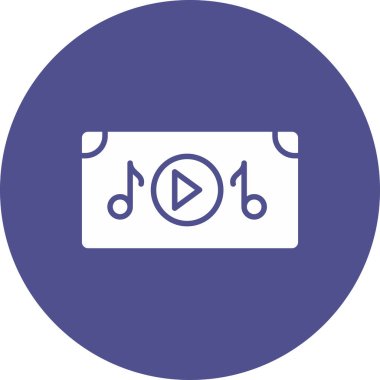 Çalma simgesinin vektör illüstrasyonu