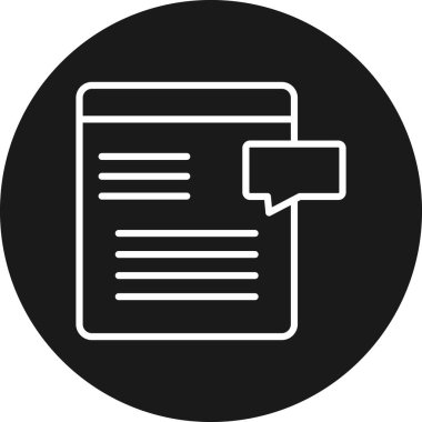 Belge simgesinin vektör illüstrasyonu