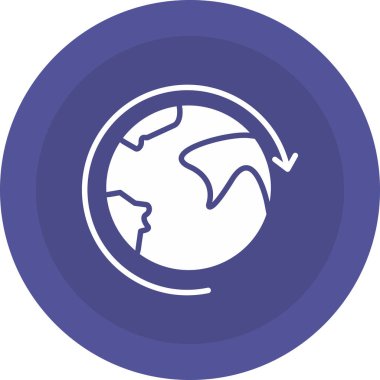 Dünya simgesinin vektör illüstrasyonu