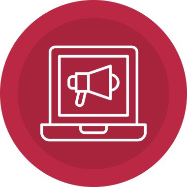 Konuşma kabarcığı çizimi olan dizüstü bilgisayar