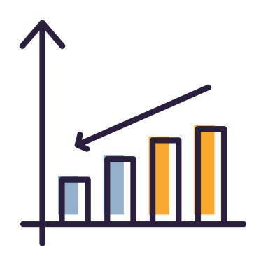 iş grafiği simgesi, ince çizgi illüstrasyonu, doğrusal ana hatlı vektör tasarım işareti, düzenlenebilir felçli logo simgesi.