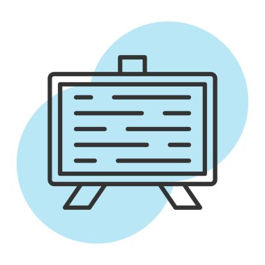 gazete simgesi vektör illüstrasyonu