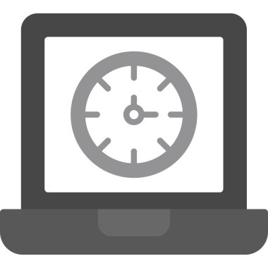 Dizüstü bilgisayarlı saat, basit tasarım