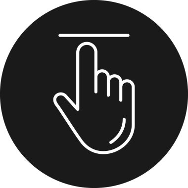 parmak jest simgesi ana hat biçiminde