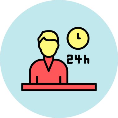 Bir takvim simgesinin vektör illüstrasyonu