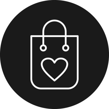 çanta simgesi vektör illüstrasyonu