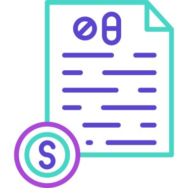 Belge. Web simgesi basit illüstrasyon