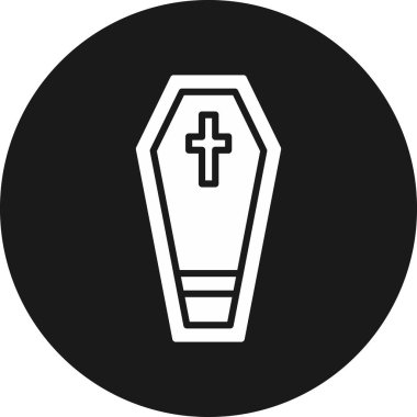 tabut simgesi vektör illüstrasyonu