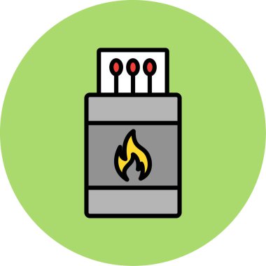 Gaz yakıcısının vektör illüstrasyonu