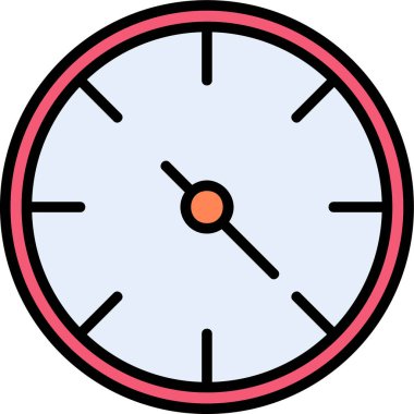 Saat simgesinin vektör illüstrasyonu