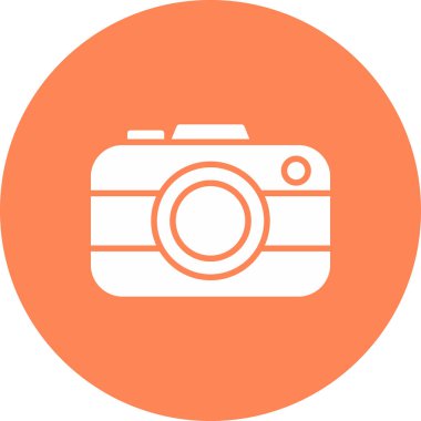 Kamera. Web simgesi basit illüstrasyon