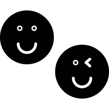 emoji. Web simgesi basit illüstrasyon