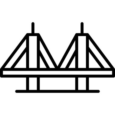 Köprü simgesi vektör illüstrasyonu
