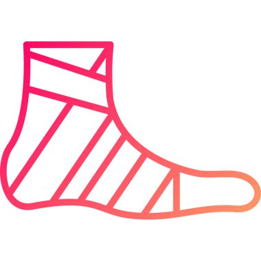 Çorap. Web simgesi basit illüstrasyon