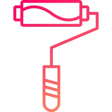 boya silindiri simge vektör çizim